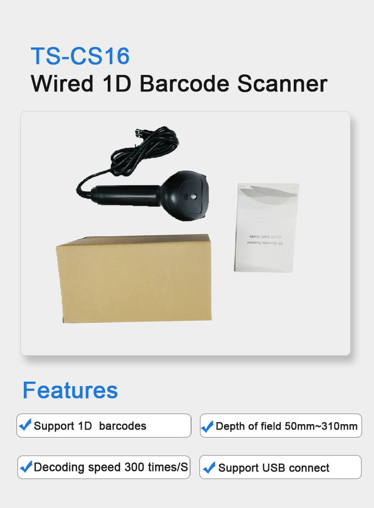 USB CCD Barcode Scanner Wired Handheld Bar Code Scanner Reader baby magazin 