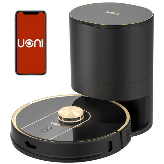 Uoni self cleaning robotic vacuum cleaner V980 Plus with self-emptying dustbin home appliances house appliance baby magazin 