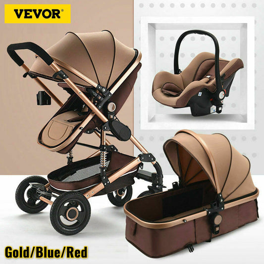 VEVOR Luxurious Baby Stroller 3 in 1