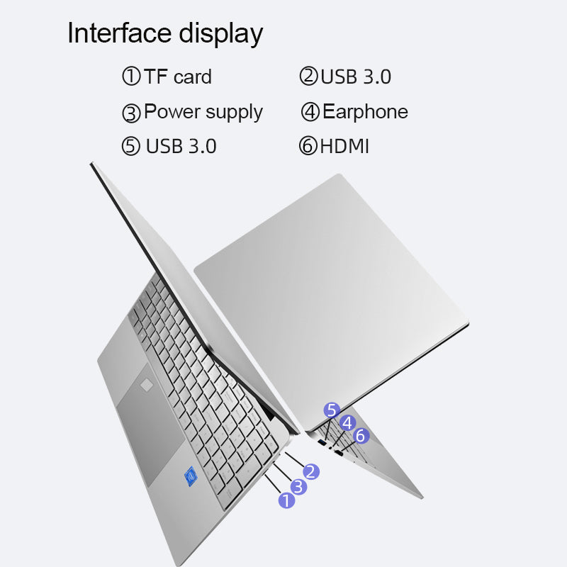 Wholesale Laptops Win10 J4125 RAM 16GB Fingerprint Unlock 128GB SSD 1920 1080 Full Screen Business Laptop baby magazin 