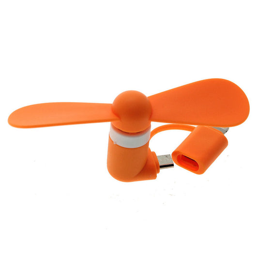 Wholesale Sell Portable USB Fan Mini Phone Fan for Smartphone 2 in 1 Mini Fan for iPhone for Android baby magazin 