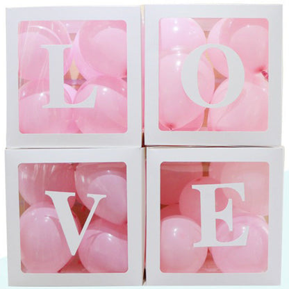 Wholesale wedding decoration transparent balloon box valentines day balloons love decoration baby magazin 