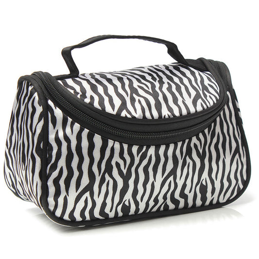 Women Makeup Cosmetic Zebra Toiletry Bag Organizer Handbag Travel Case baby magazin 