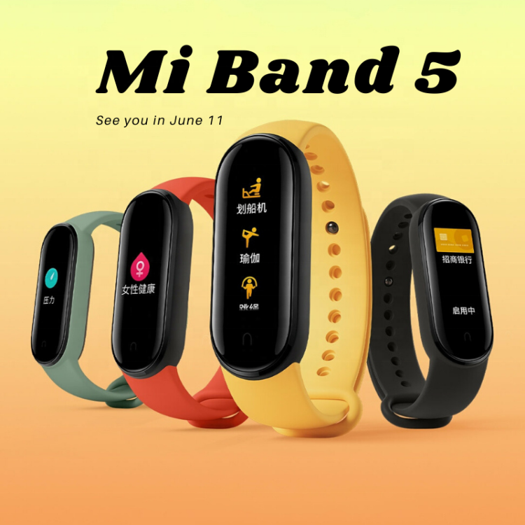 Xiaomi Mi Band 5 Orignal Global Version Smart Watch Bracelet Colorful AMOLED Screen Miband 5 baby magazin 