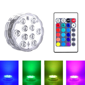 ZANLURE 1/2/4PCS Swimming Pool Light RGB 16-Colors LED Bulb Remote Control Color Decor Lamp For Paper Lanterns Vase baby magazin 