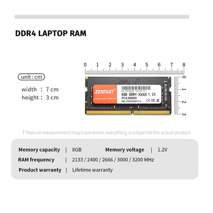 ZENFAST ram pc ddr4 memory  8gb 4gb 3200 laptop ddr4 8gb for laptop 8gb   OEM ODM Dropshipping ddr4 baby magazin 
