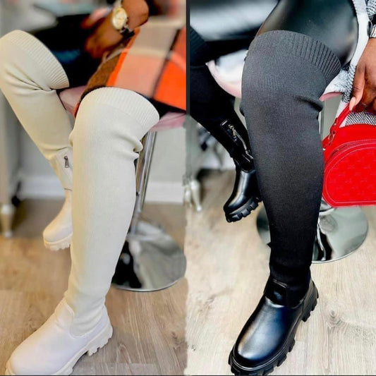 cz18084a Fashion ladies chunky high heel boots black women cross straps round toe boots women baby magazin 