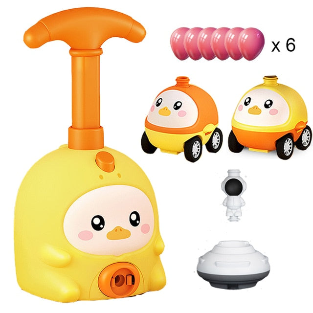 NEW Power Balloon Launch Tower Toy Puzzle Fun Education Inertia Air Power Balloon Car  Science Experimen Toy for Children Gift - baby magazin 