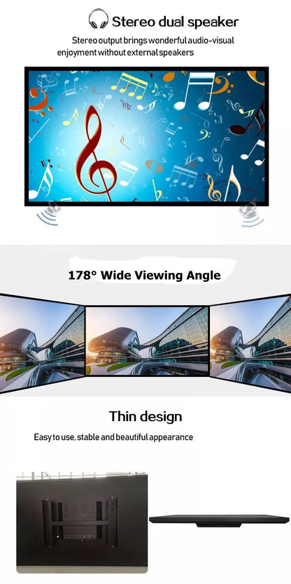 professional  Anti-explosion commercial 4K HD TFT LED LCD 55 inch cctv monitor for video surveillance system wall mount desktop baby magazin 
